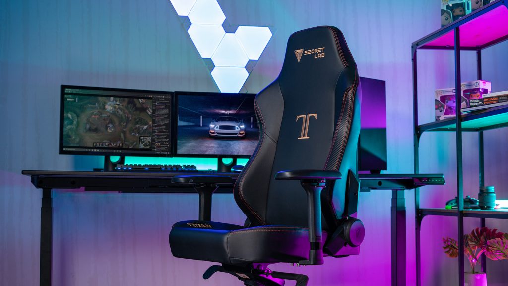 a gaming chair from titan secretlab