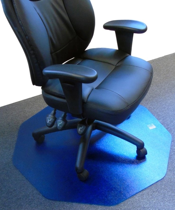 Colortex floor mat for gaming chairs