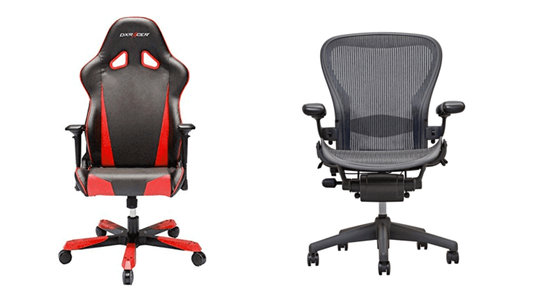 office chair vs a gaming one