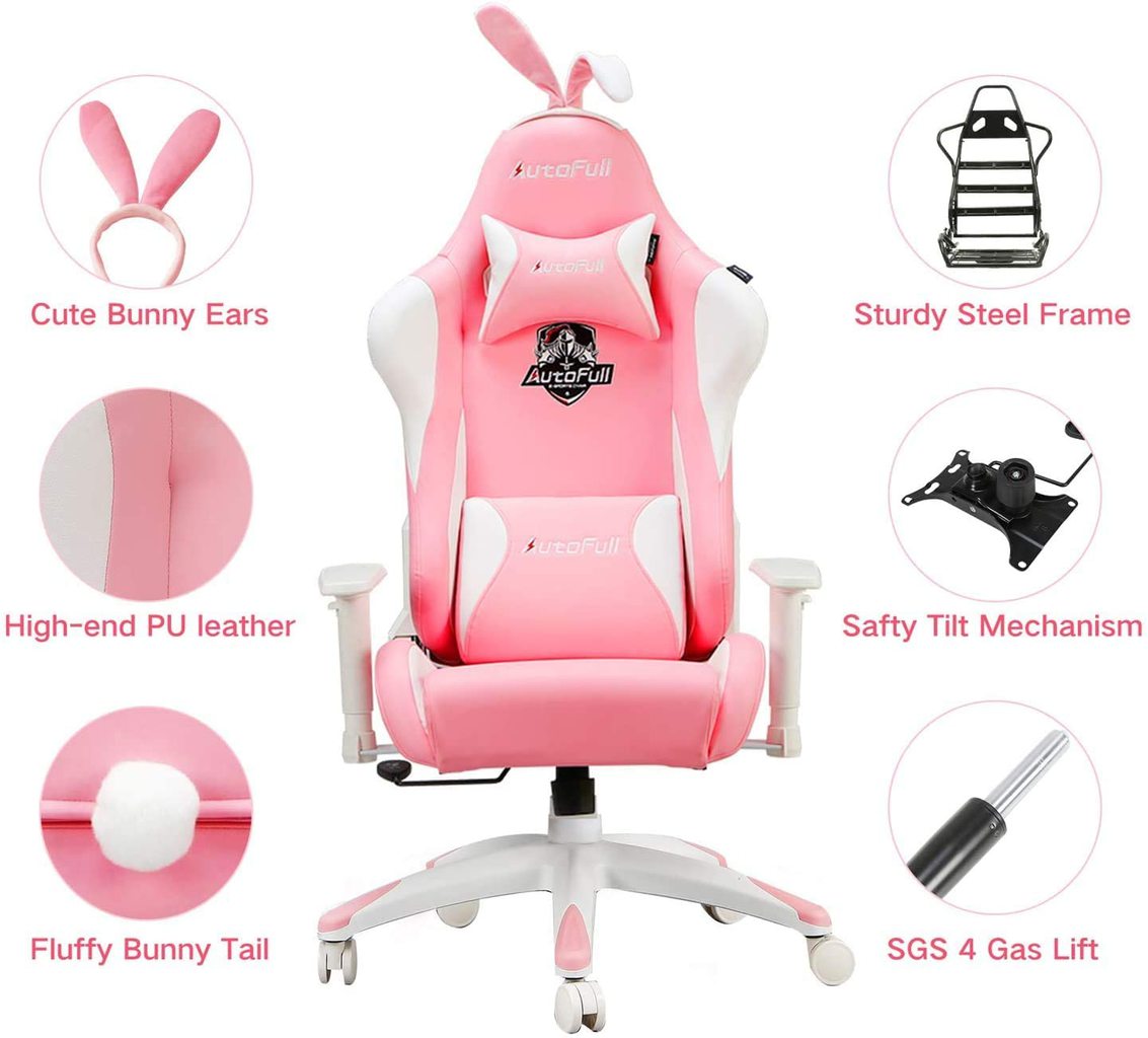 Gamer Chair with Bunny Ears