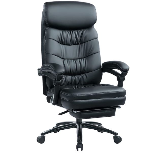 KCREAM High Back Big & Tall 400LBS PU Leather Office Executive Chair