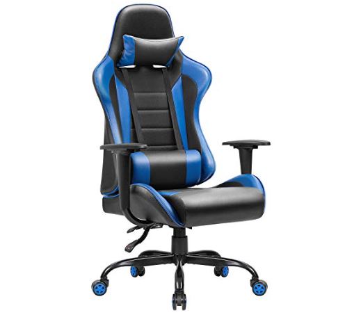 JUMMICO Gaming Chair High-Back PU Leather Racing Chair 